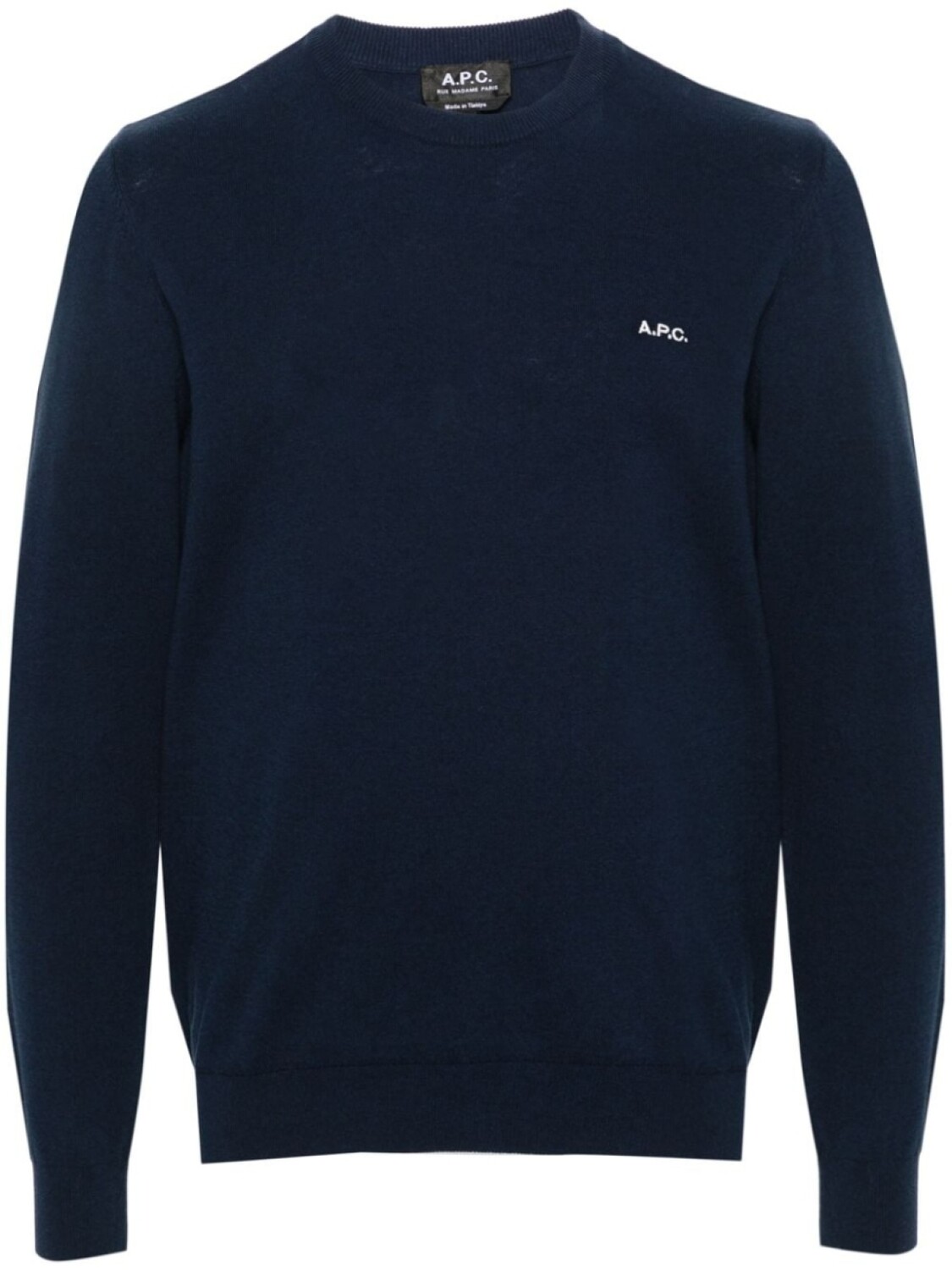 

A.P.C. джемпер с вышитым логотипом, синий