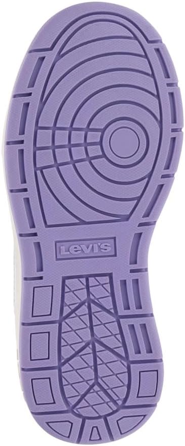Кроссовки Levi's Unisex-Child Lo Jolla, белый/фиолетовый/розовый — фото 4