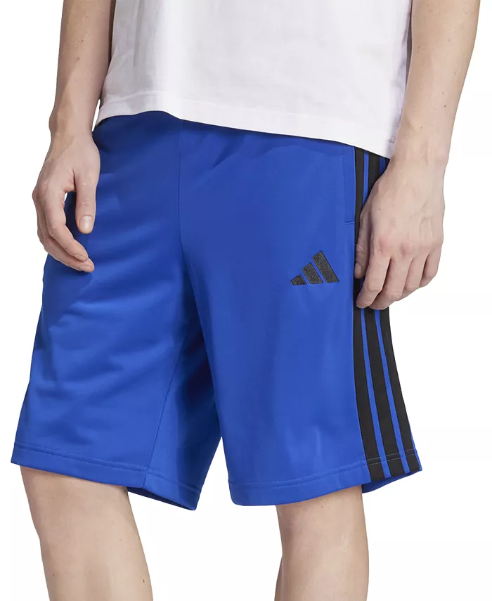 

Мужские шорты Three-Stripes 10" из трикотажа adidas, синий
