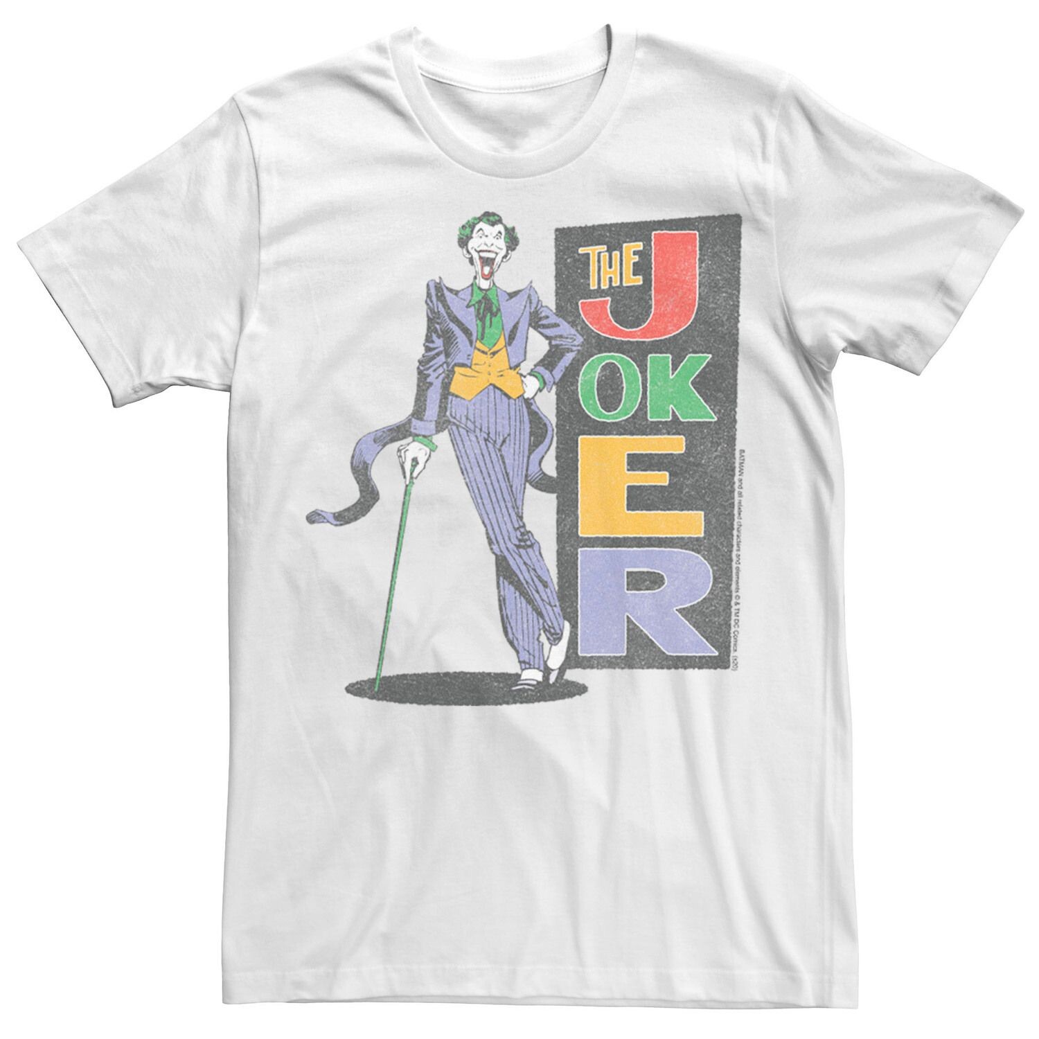 

Мужская футболка с винтажным именем Batman The Joker DC Comics