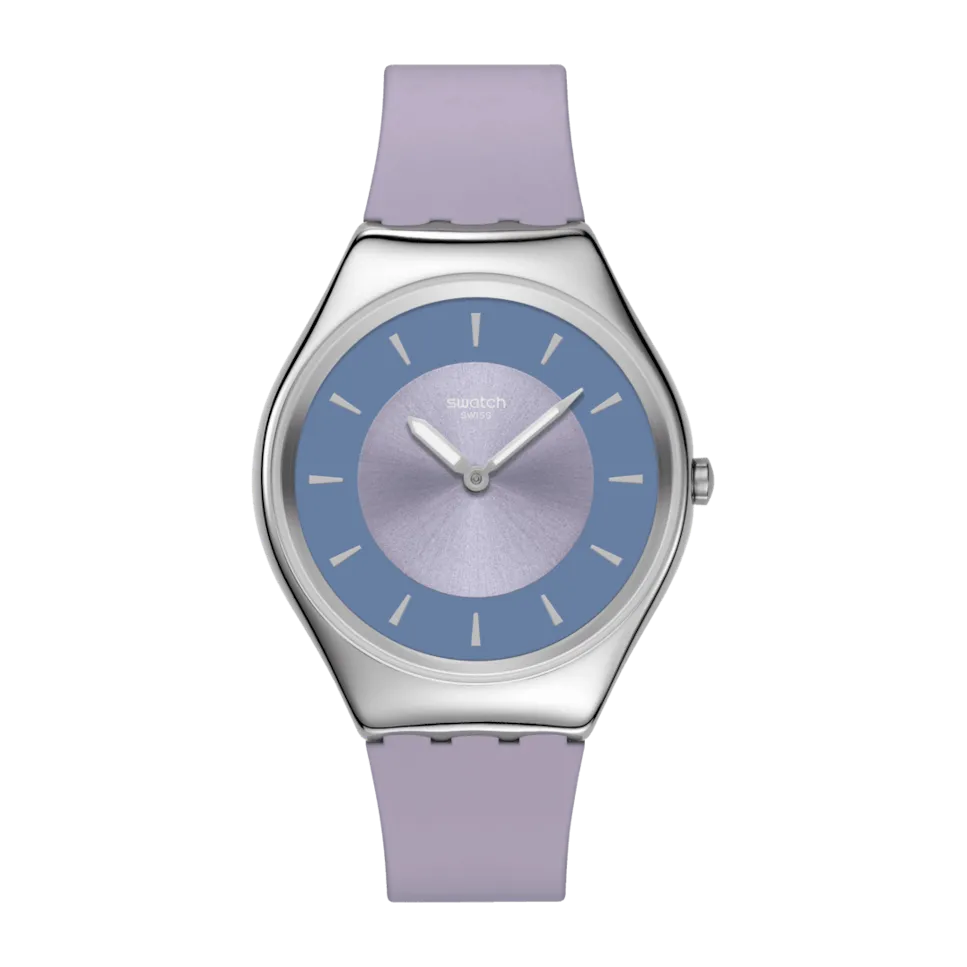 

Swatch LYRICALLY LANVENDER фиолетовые женские часы с силиконовым ремешком, пурпурный