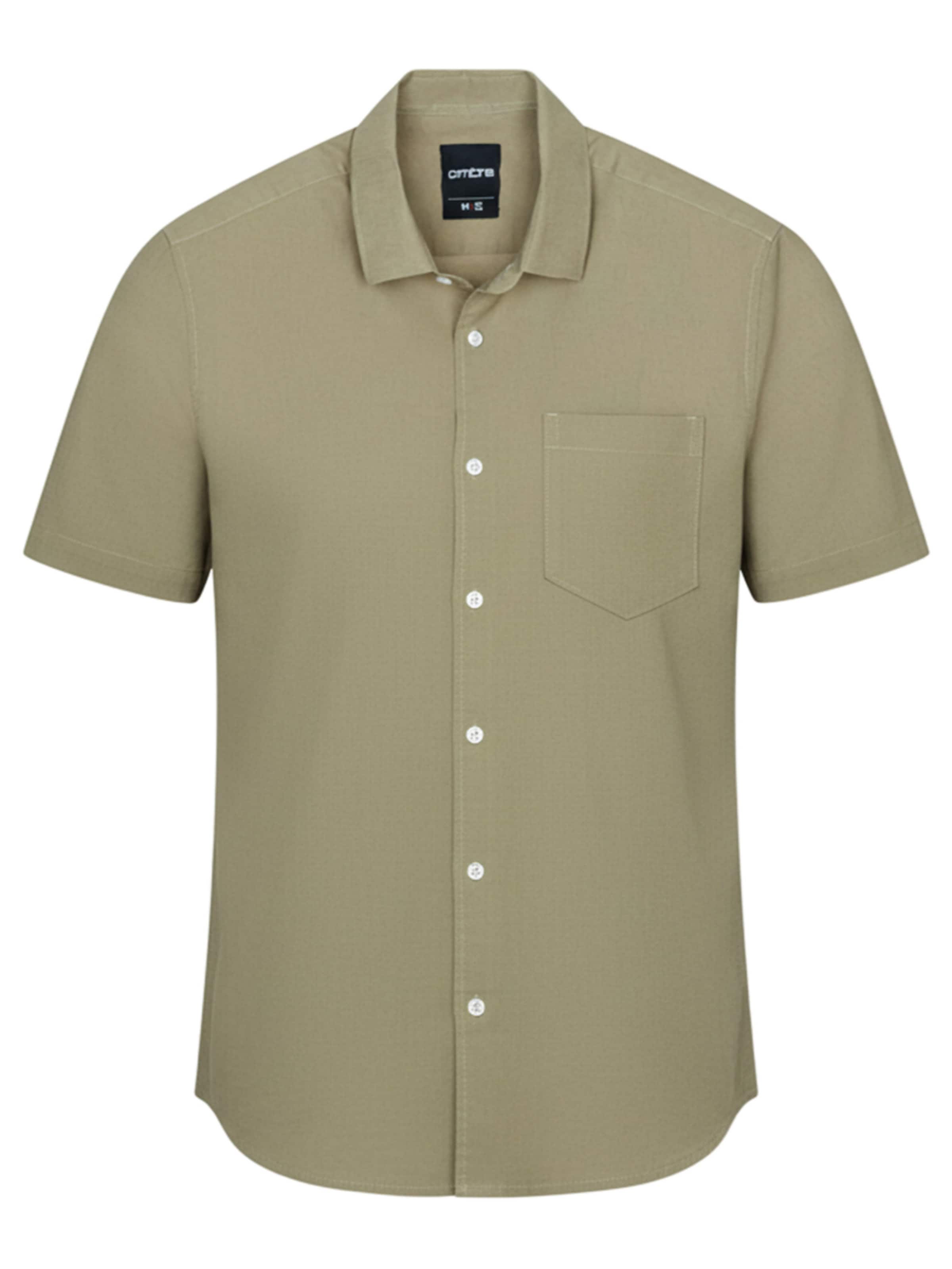 

Ombre Рубашка на пуговицах комфортного кроя 'OM-SHSS-0167' в цвете Apple