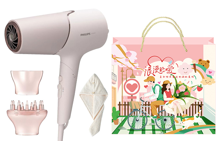 

Фен для волос Philips, Pink (Valentine's Day Gift Bag Set)