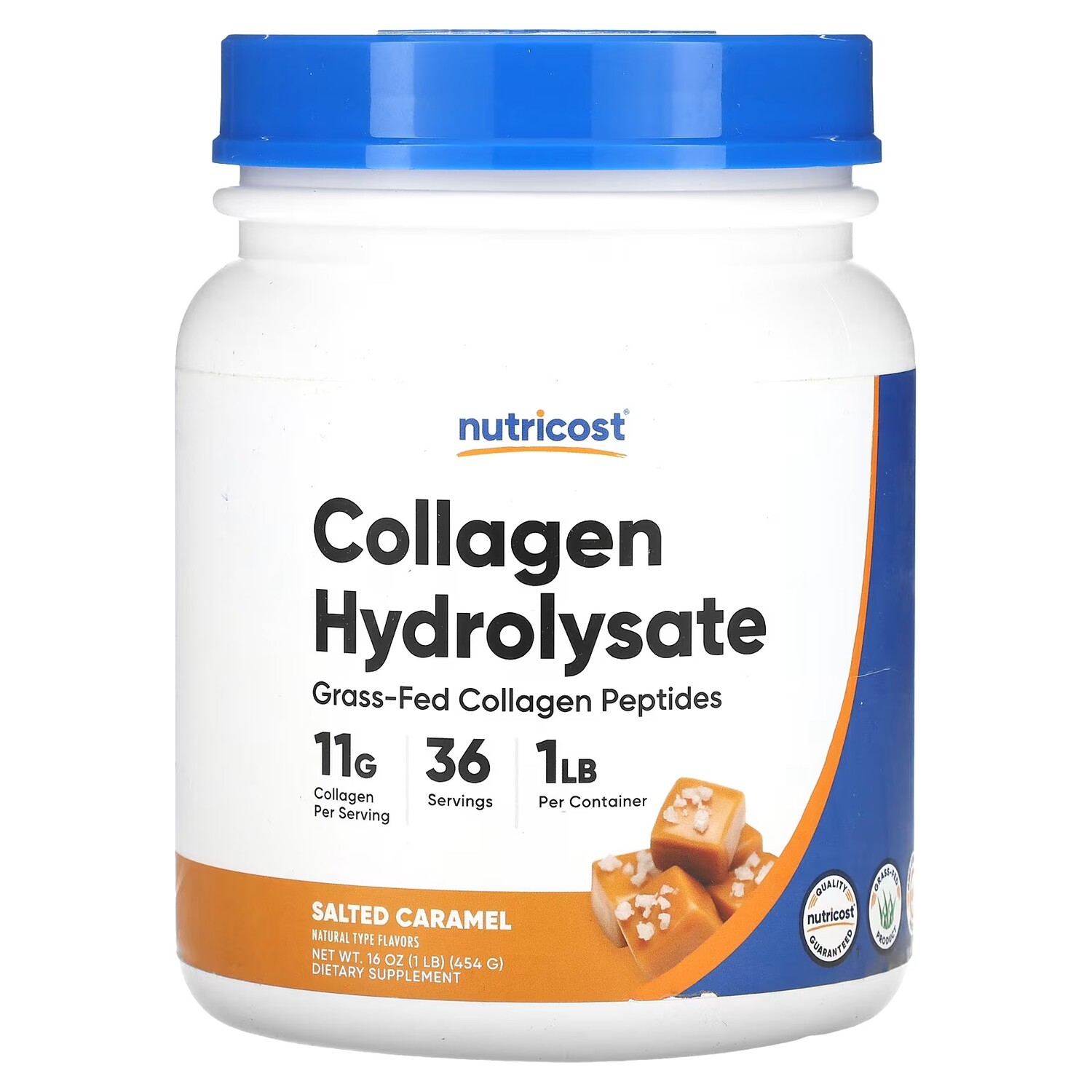 

Гидролизат коллагена Nutricost со вкусом соленой карамели, 454 г