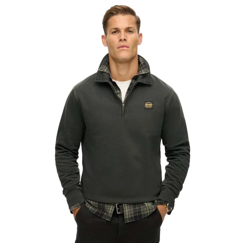 

Толстовка Superdry Contrast Stitch full zip, черный