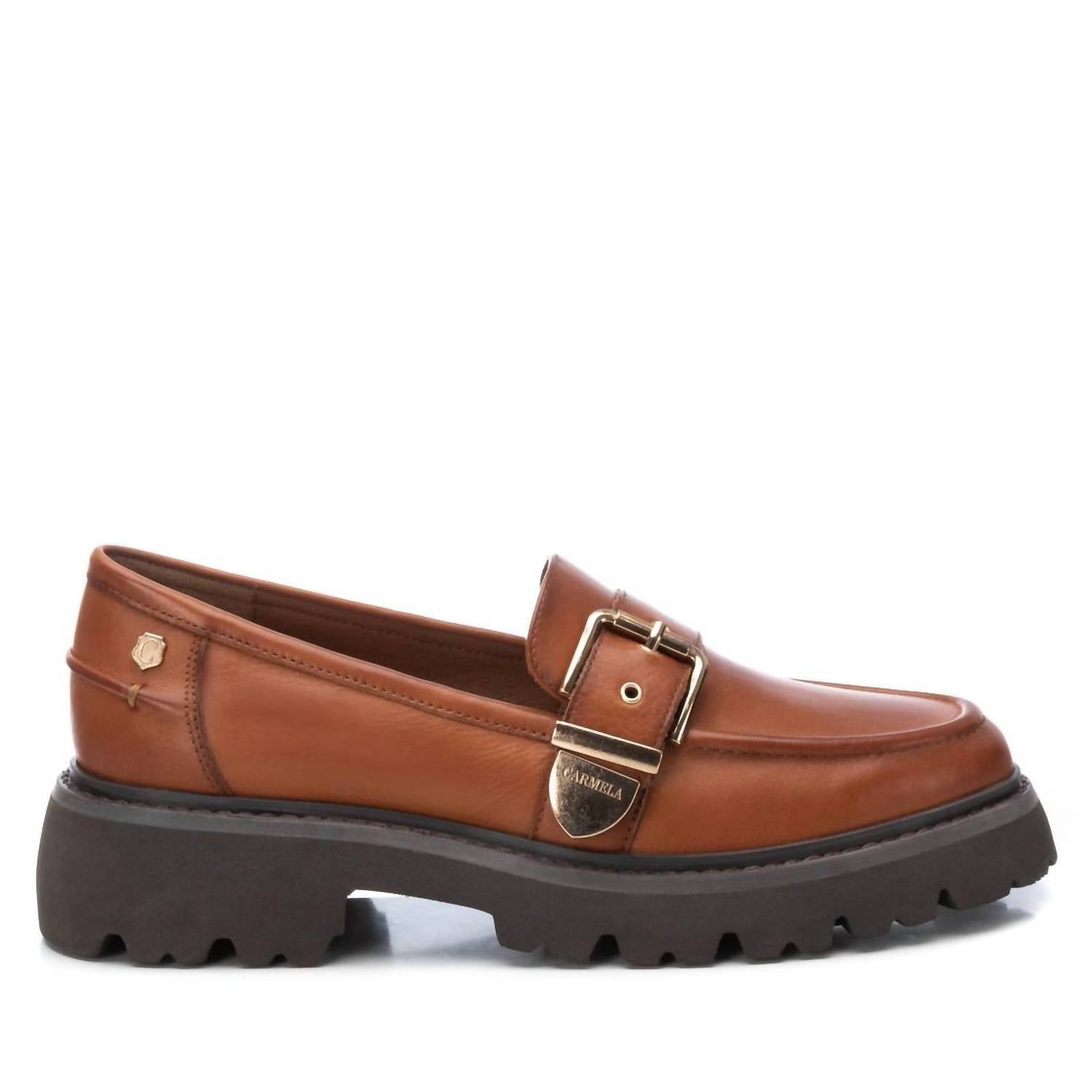 Женские кожаные лоферы Carmela Collection цвета Camel Xti