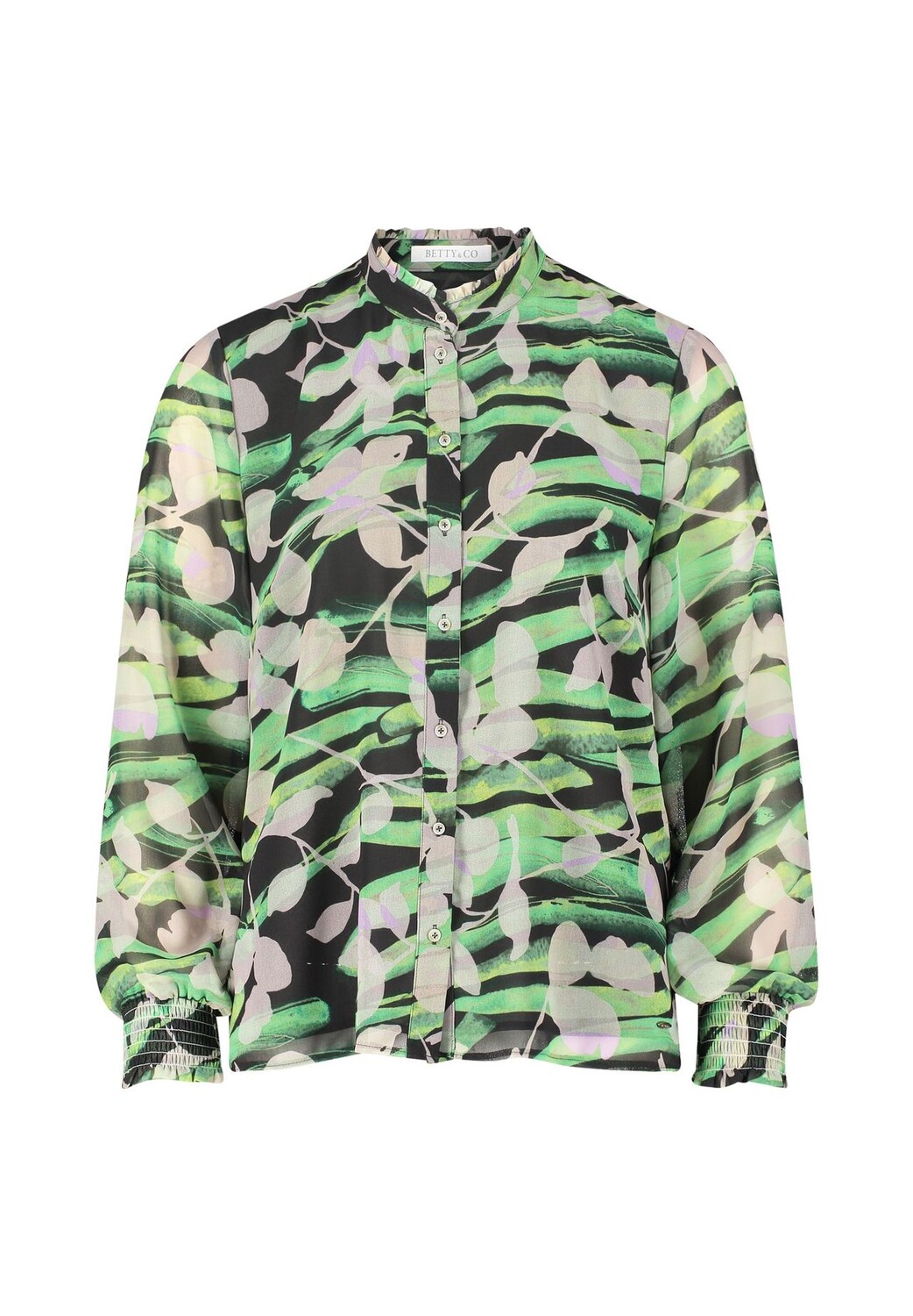 

Шифоновая блузка с принтом BETTY & CO, цвет Green Green