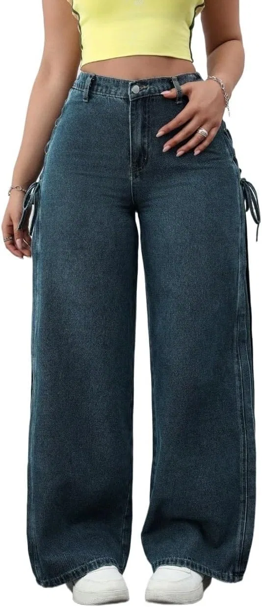 Джинсы свободного кроя Women's Legendary Mid Rise Jean Loose Fit, Dark Wash