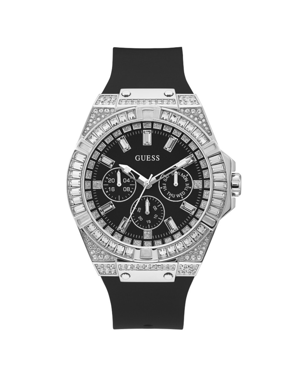 

Силиконовые мужские часы Zeus GW0208G1 на черном ремешке Guess, черный