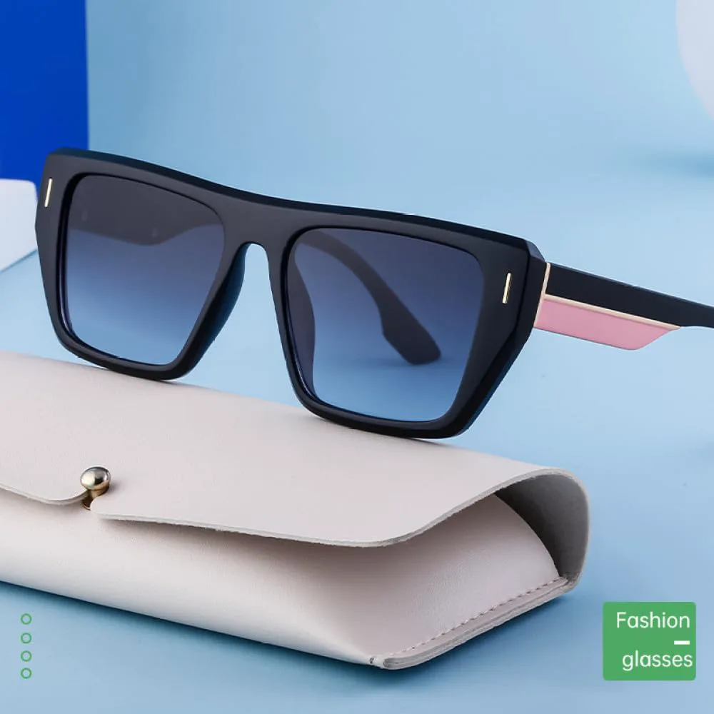 

Винтажные квадратные солнцезащитные очки MUTYNE для мужчин и женщин, роскошные солнцезащитные очки для активного отдыха и вождения, мужские и женские, Purple