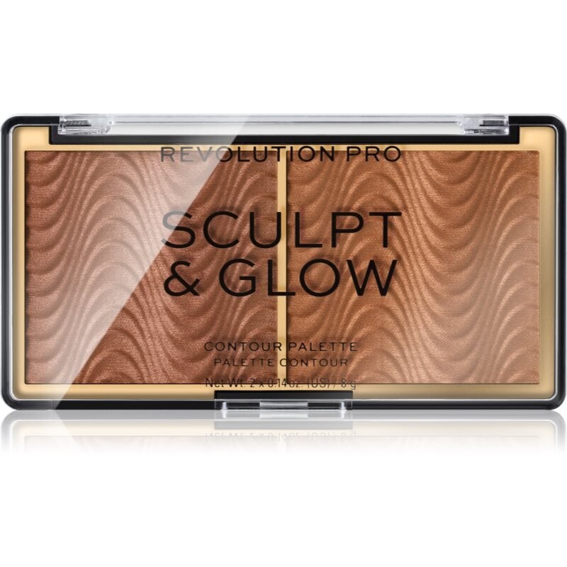 

Палетка-подсветка для контуринга Revolution PRO Sculpt And Glow в оттенке Medium-Deep 8 г Inna Marka