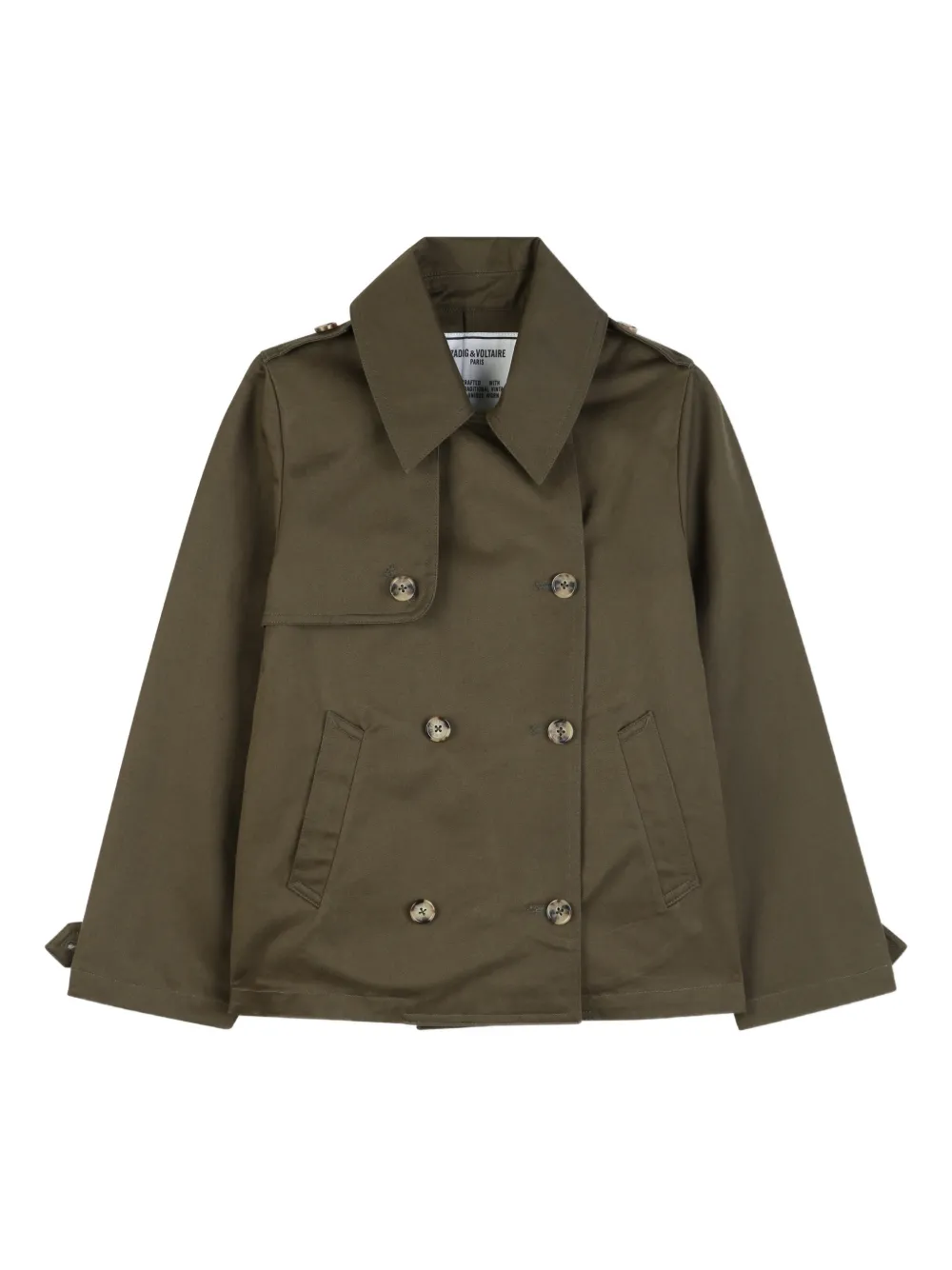 

Куртка на пуговицах Zadig & Voltaire Kids, зеленый