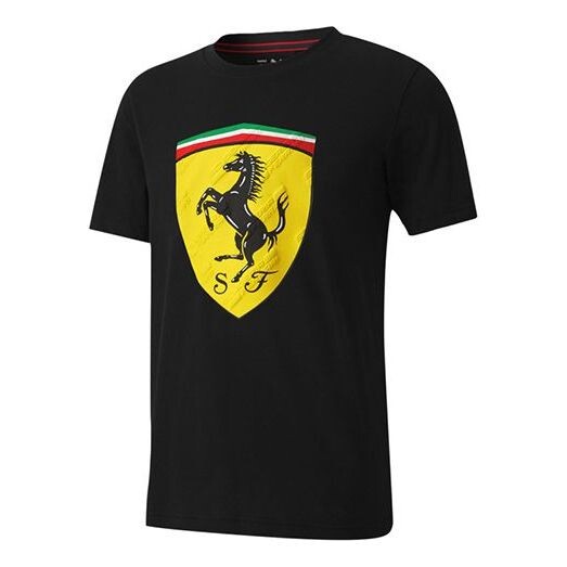 

Футболка ferrari race big shieldtee+ printing short sleeve black Puma, черный