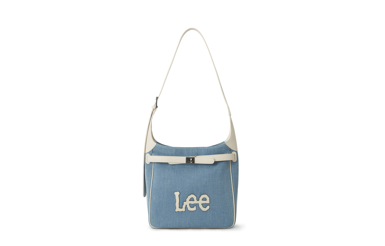 

Lee Сумка через плечо женская из смесового текстиля на одно плечо, Light Blue & White