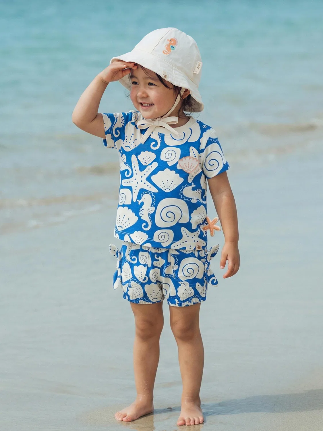 Футболка Sigikid T-Shirt Sea You синего цвета — фото 2