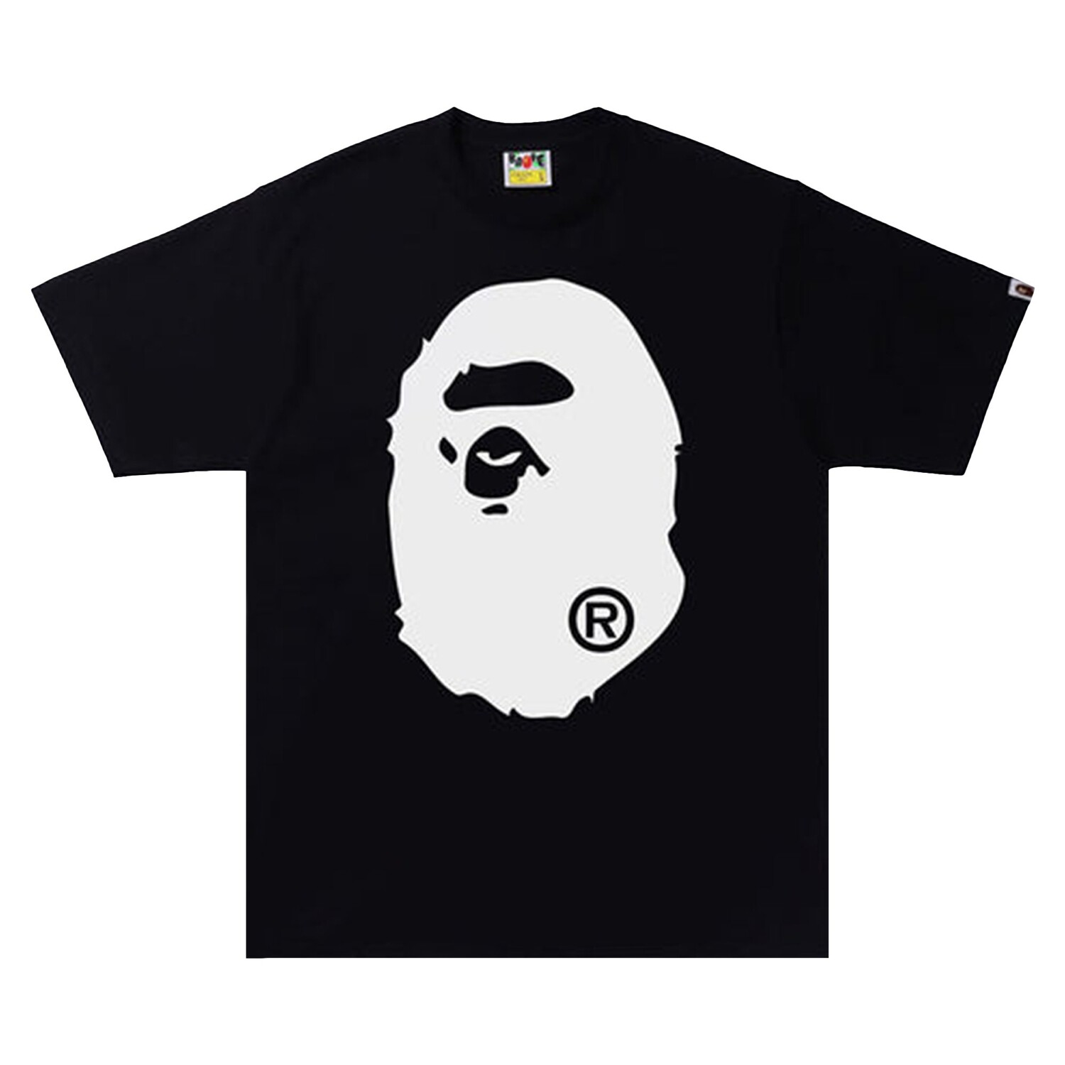

Двухцветная футболка BAPE Big Ape Head, черная