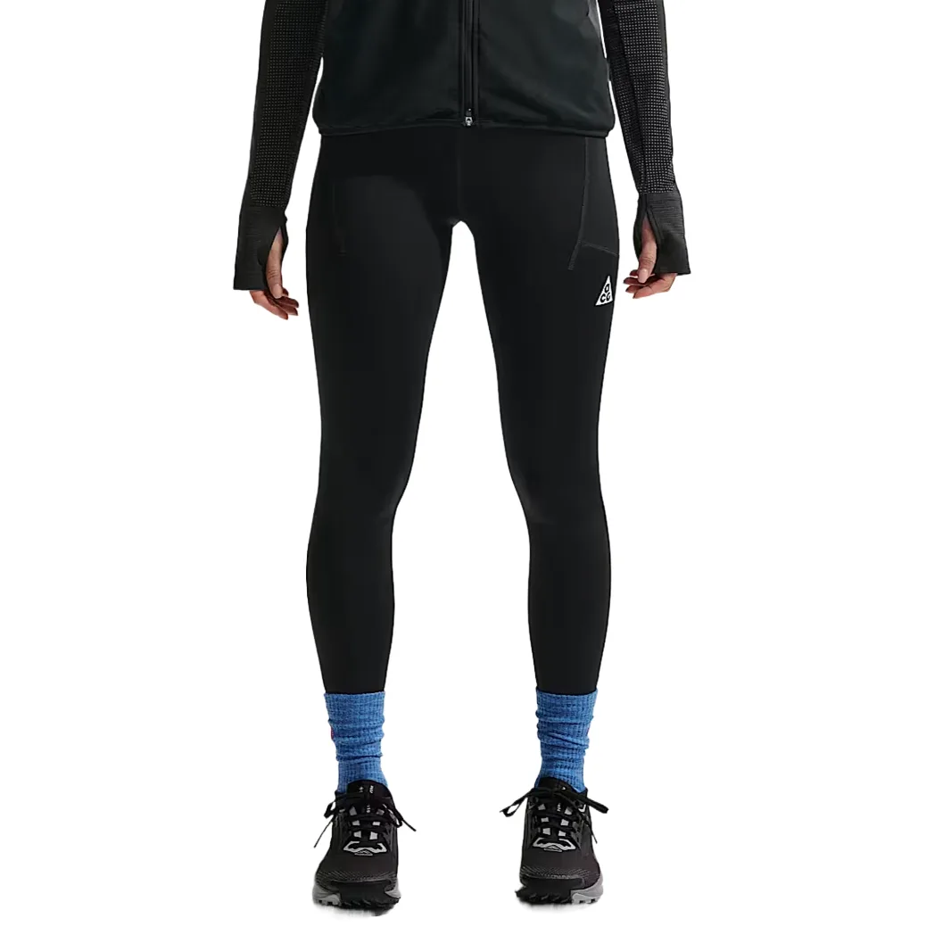 Женские беговые брюки Dri Fit Nike, Black/Mountain Peak White