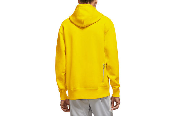Толстовка Nike Sportswear Airmoji Embroidered Pattern Knit Fleece Yellow, желтый — фото 2