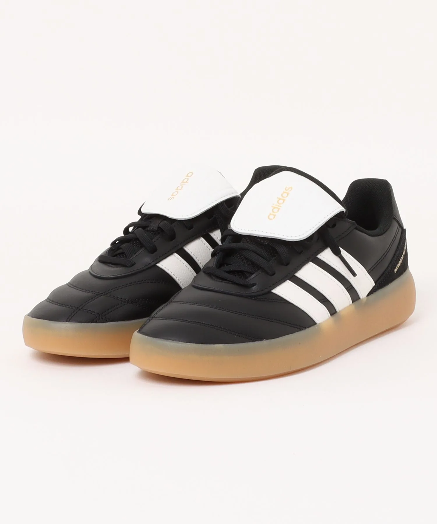 Мужские кроссовки из натуральной кожи Barreda Mundial U adidas черно-белые