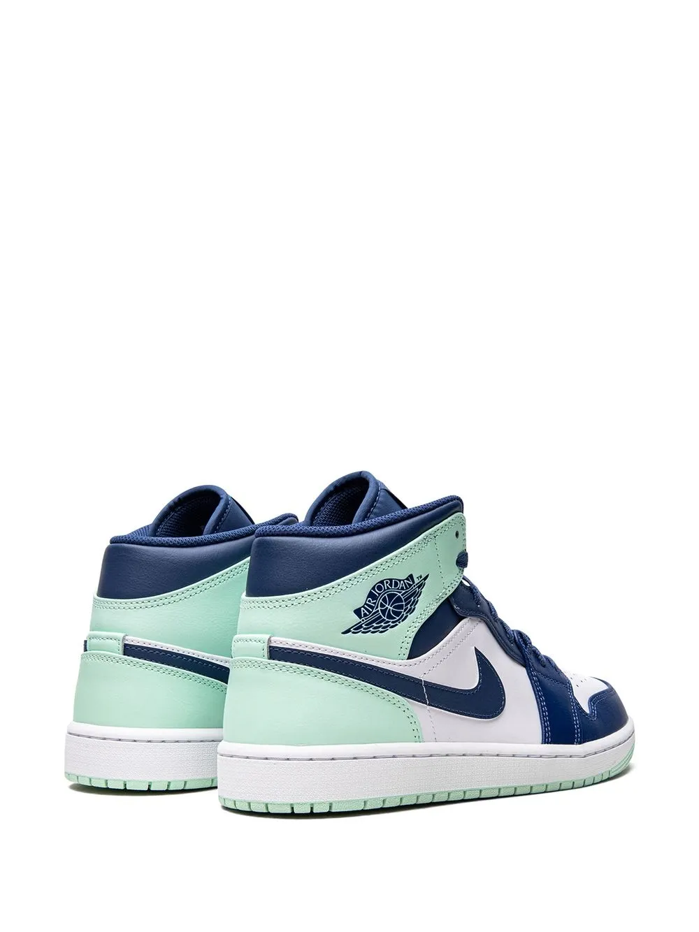 Кроссовки Air  1 Mid Blue Mint Jordan, синий — фото 3