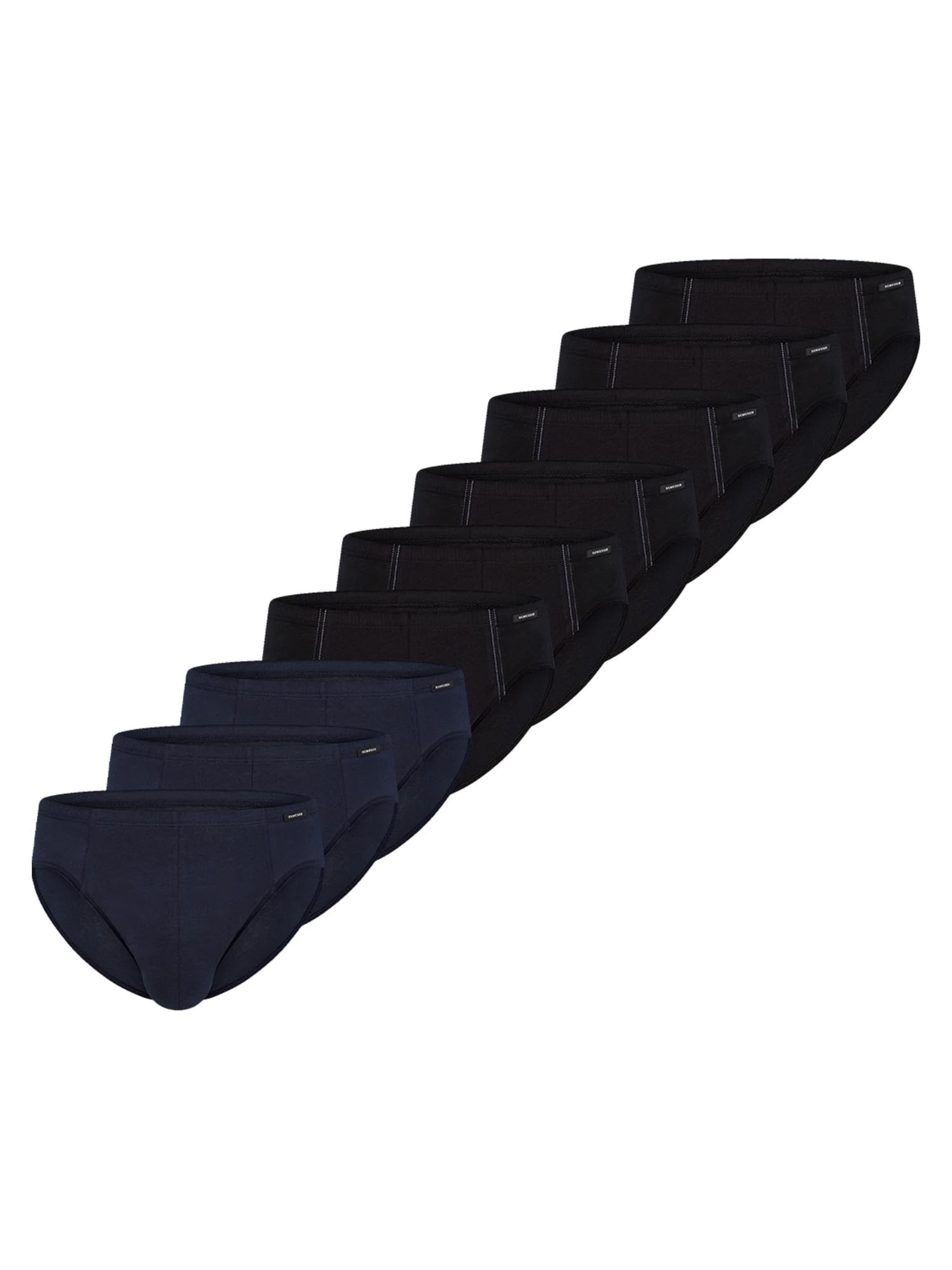 

SCHIESSER Трусики 'Cotton Essential' в крапинку черный