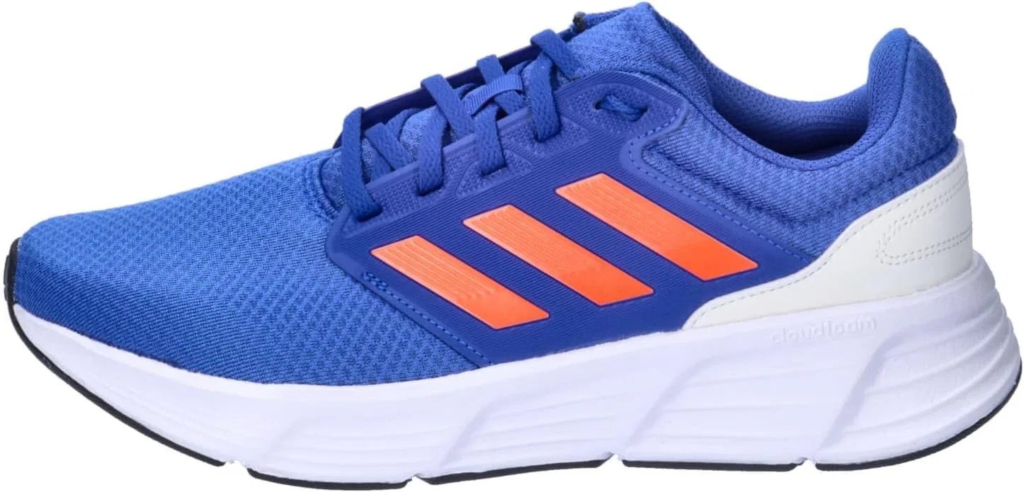 Мужские беговые кроссовки Adidas Galaxy 6, Royal Blue Solar Red Off White — фото 2