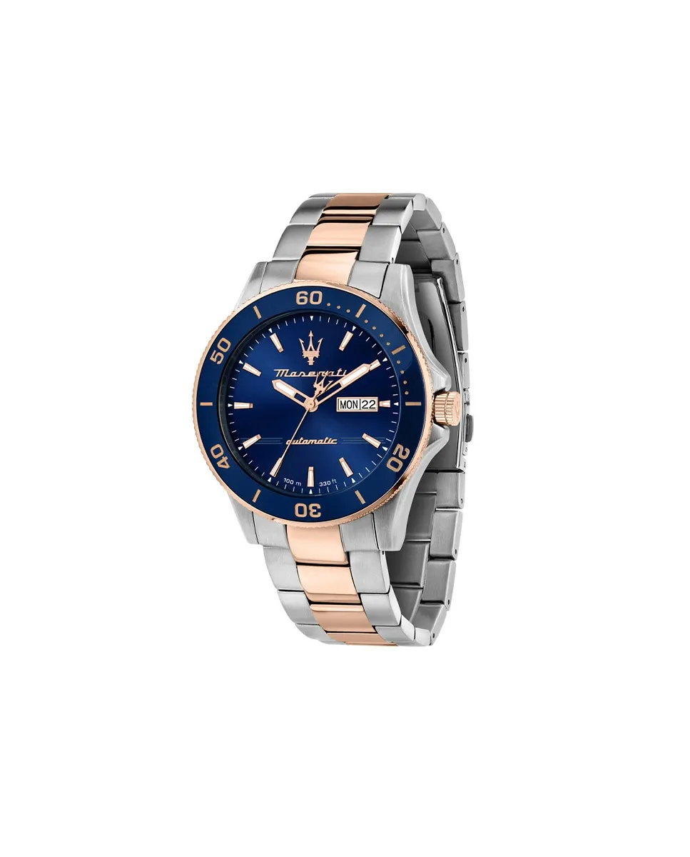 

Stile R8823100001 мужские автоматические часы из стали с серебряным ремешком Maserati, серебряный