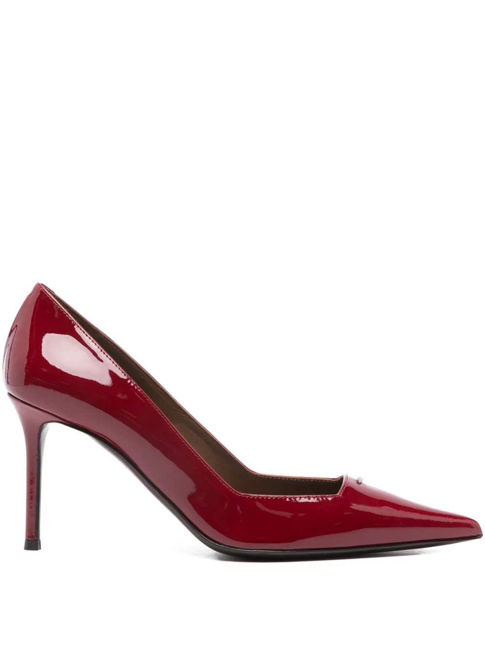 Туфли-лодочки с острым носком на каблуке 85 мм Giuseppe Zanotti, красный