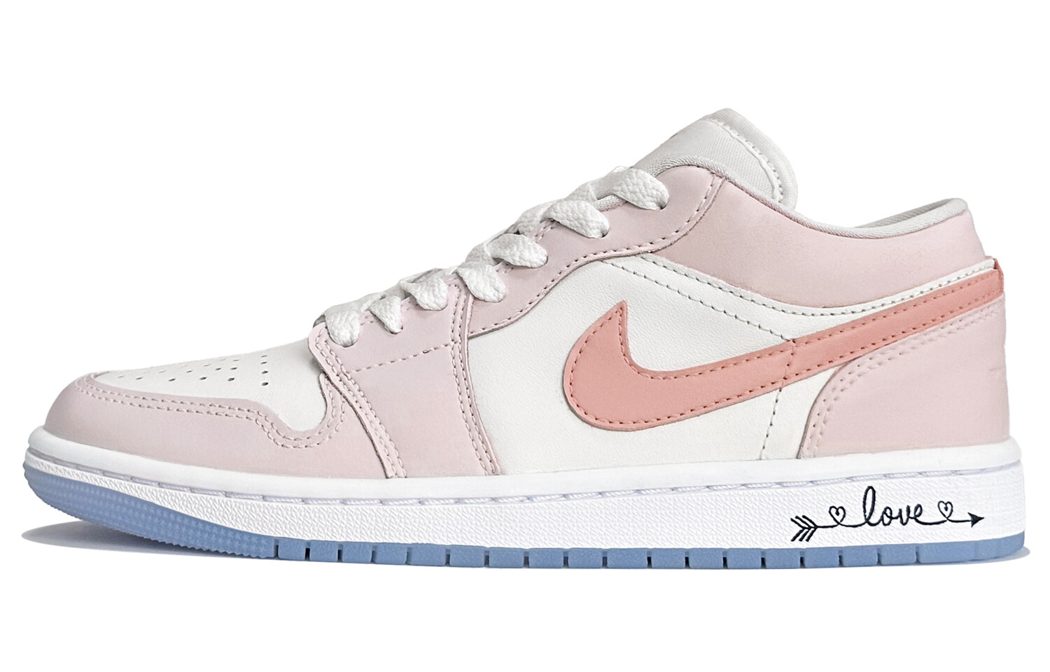 

Кроссовки Air Jordan 1 Vintage Basketball Shoes Women's Low-Top Pink, Розовый, Кроссовки Air Jordan 1 Vintage Basketball Shoes Women's Low-Top Pink