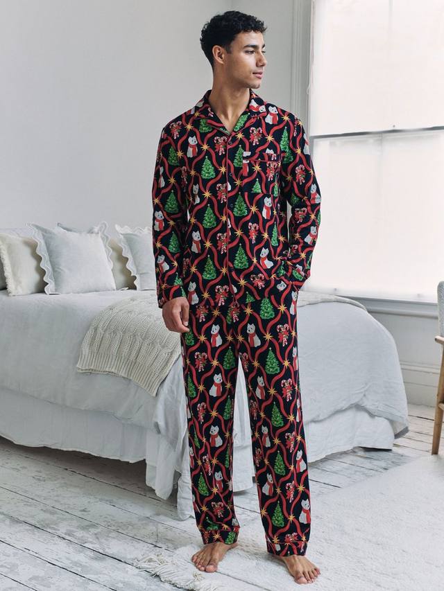 

Рождественский пижамный комплект Westie Chelsea Peers, Navy