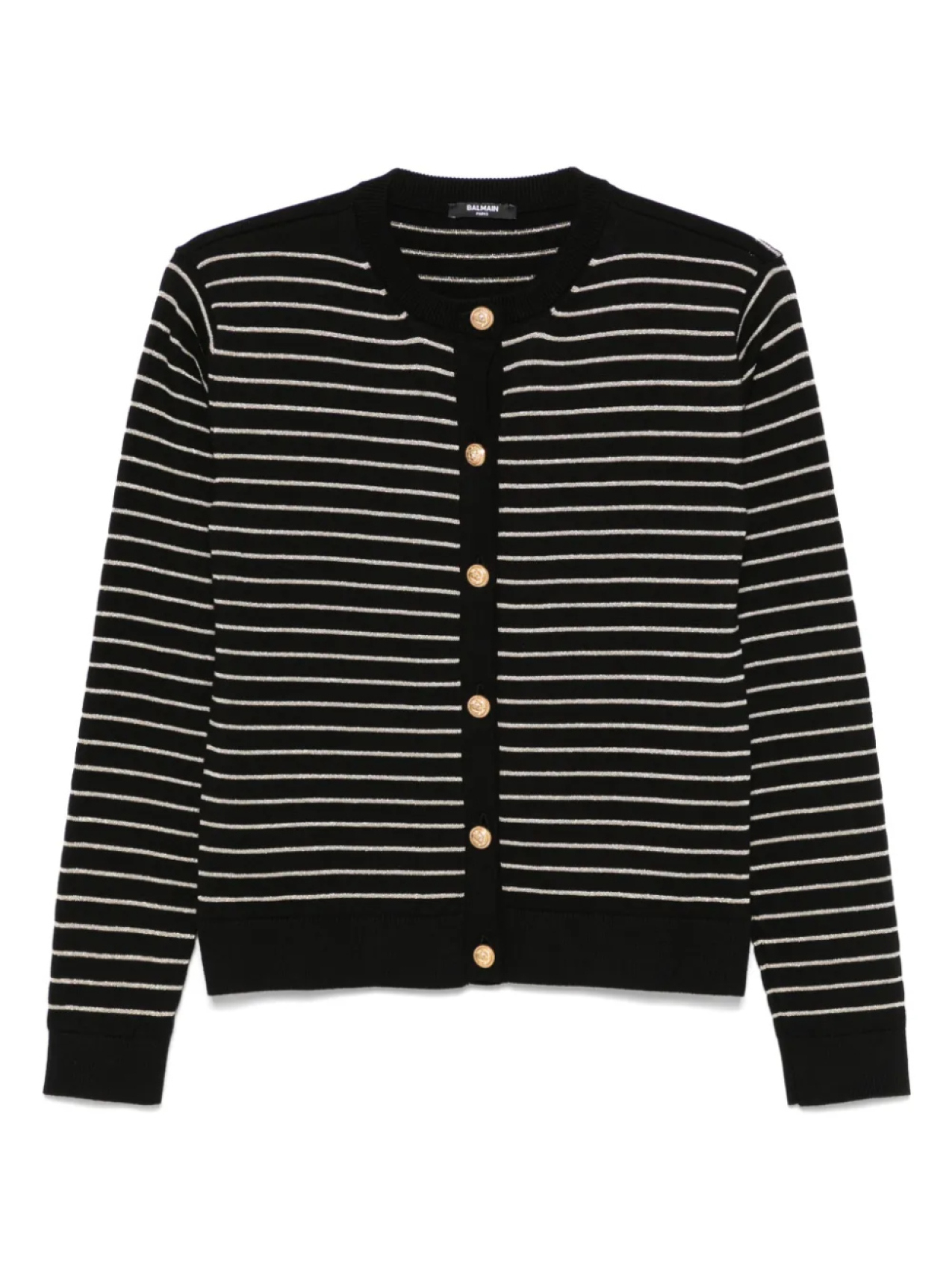 

Balmain Kids кардиган в полоску, черный