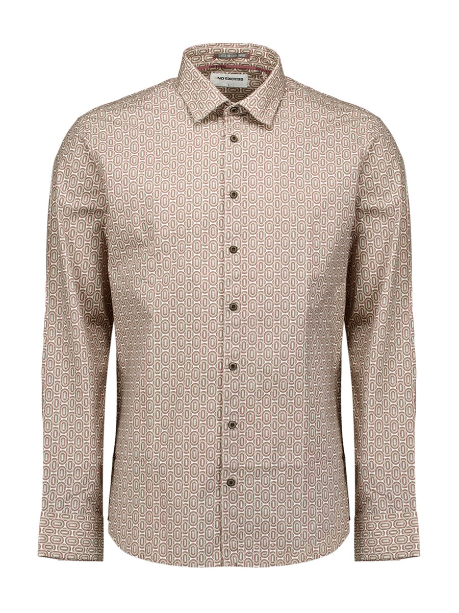 

Рубашка на пуговицах классического кроя No Excess, Mixed Colors