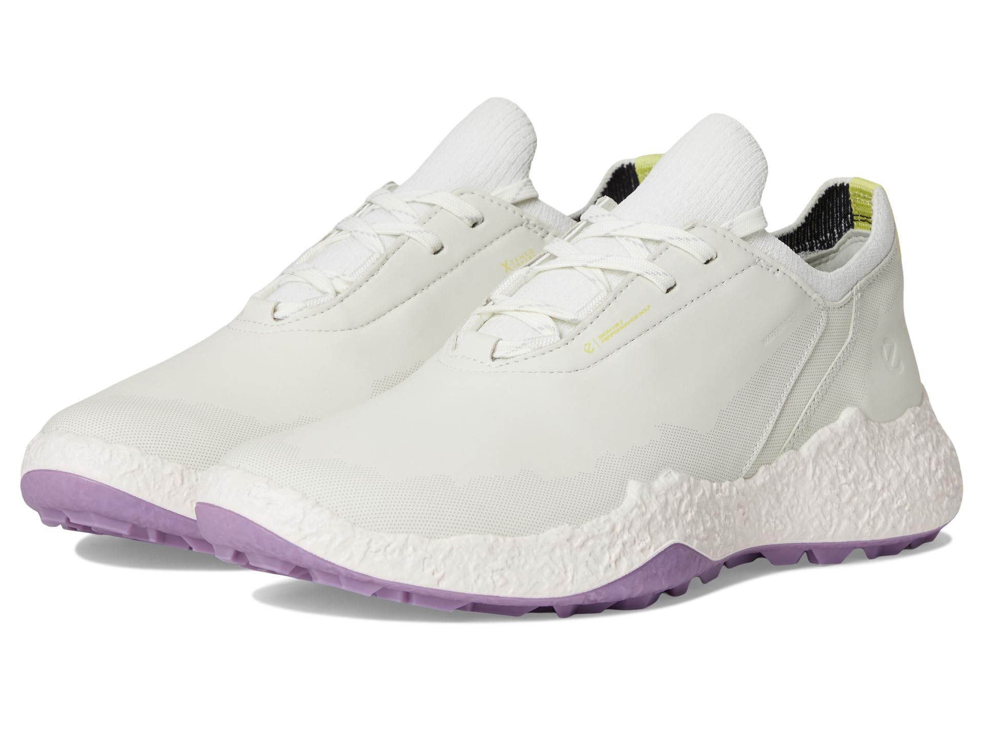 Кроссовки ECCO Golf BIOM Hybrid 5 Lace Waterproof Golf Shoe, цвет White/Lavender Mist