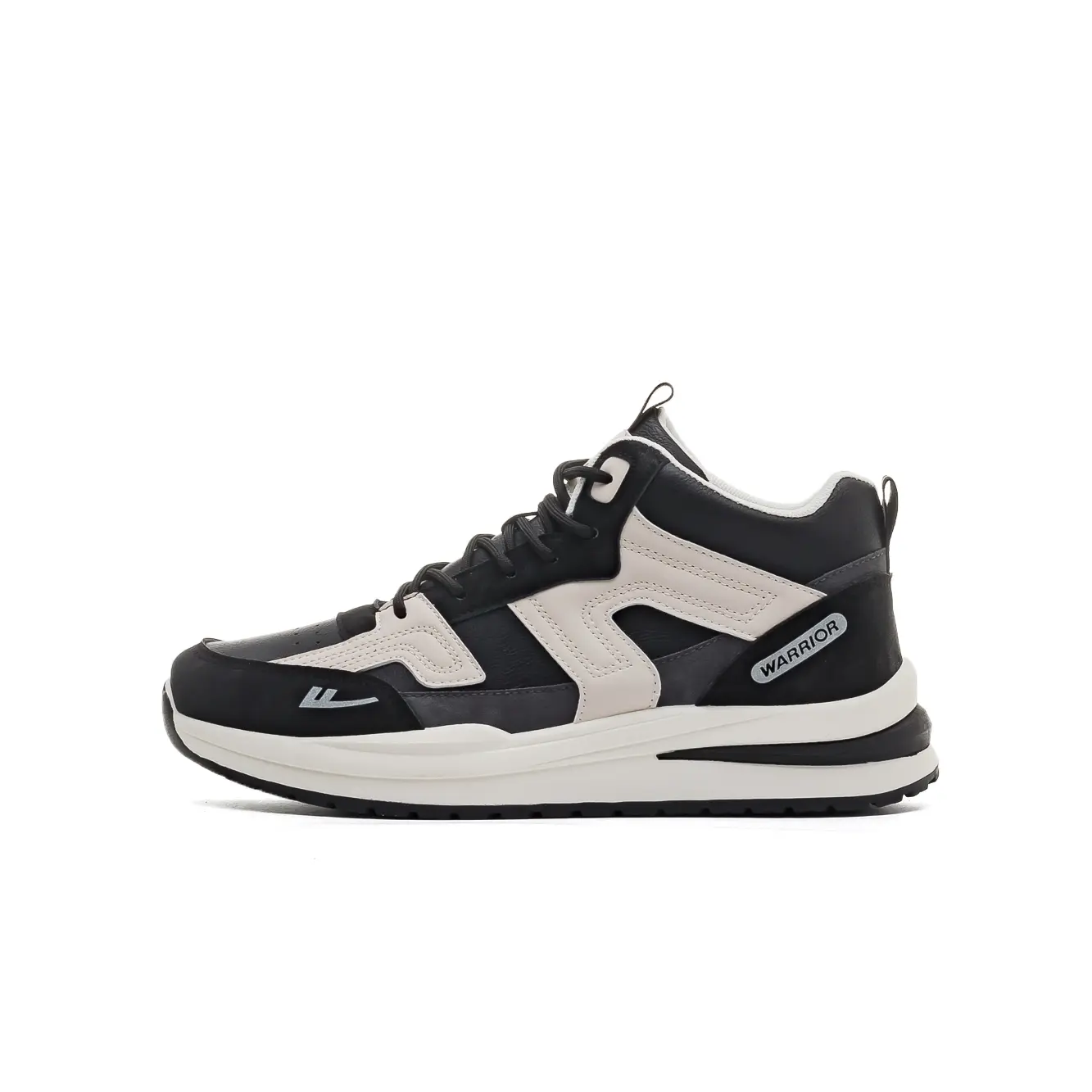 

Высокие повседневные кроссовки для мужчин с увеличенной высотой и устойчивостью к истиранию WARRIOR, черный бежевый