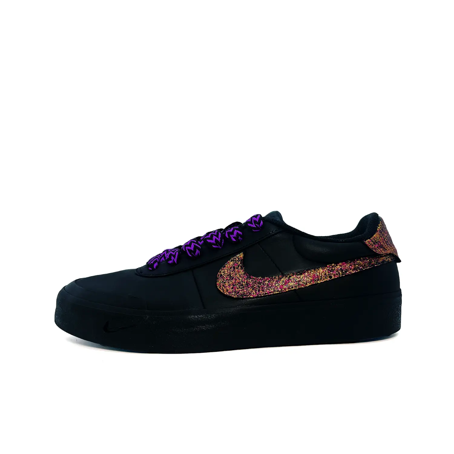 

Nike Низкие износостойкие кроссовки для скейтбординга Court Shot Floral All Over Star, мужские, черно-золотые