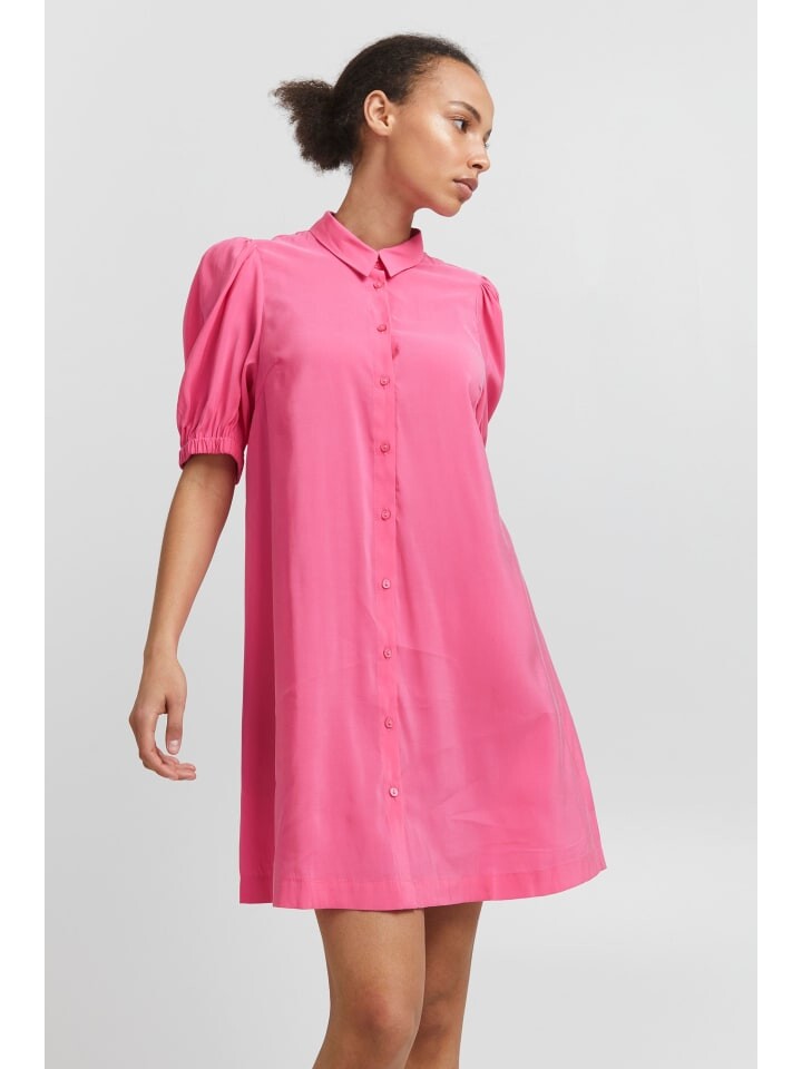 

Короткое платье ICHI Minikleid IHCASSIOPEIA DR2 - 20116428 Minikleid mit Puffärmeln, фиолетовый