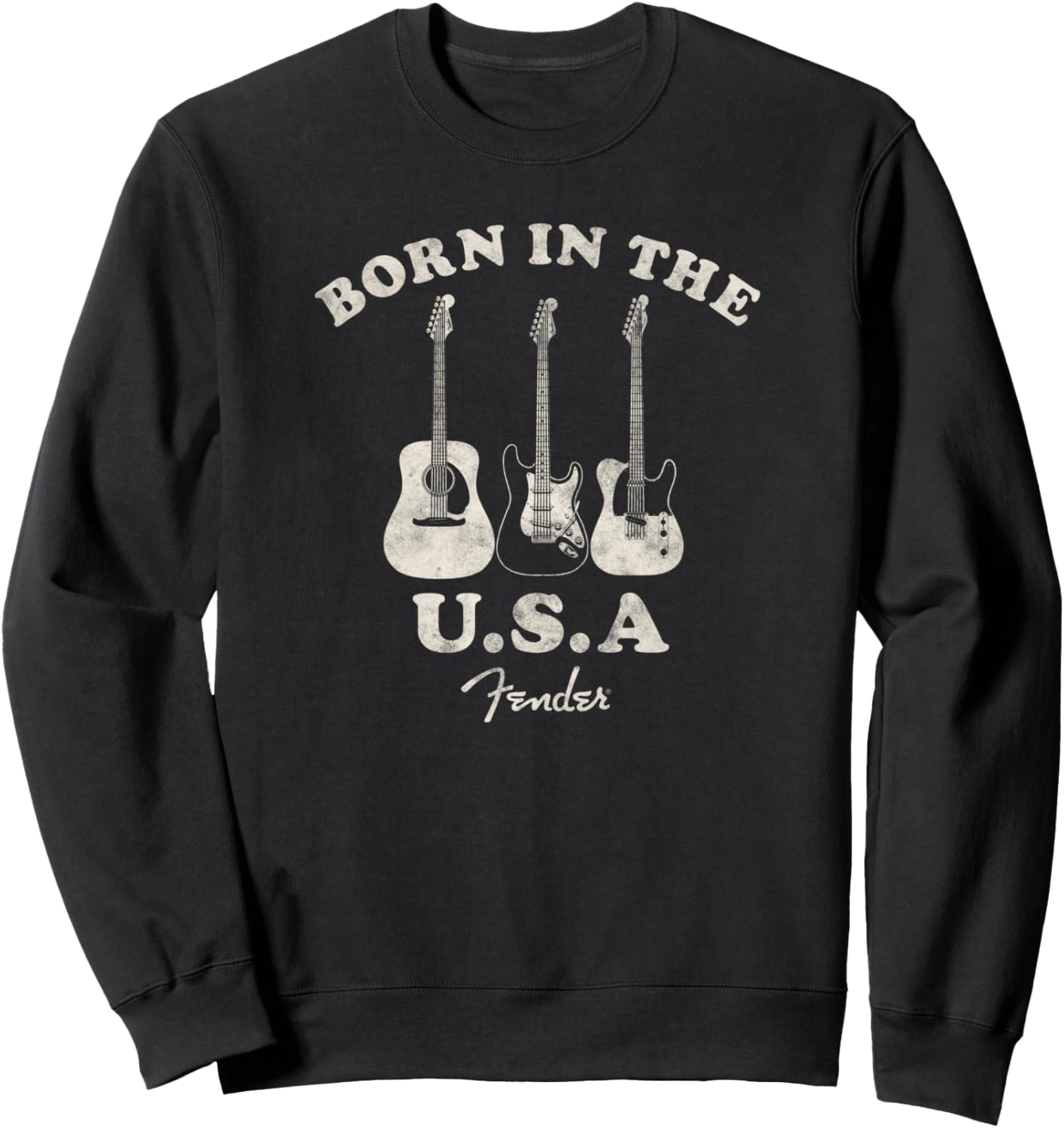 

Толстовка Fender Guitar Born in the USA Centered, черная (black 19-3911tcx), размер S, Черный, Толстовка Fender Guitar Born in the USA Centered, черная (black 19-3911tcx), размер S