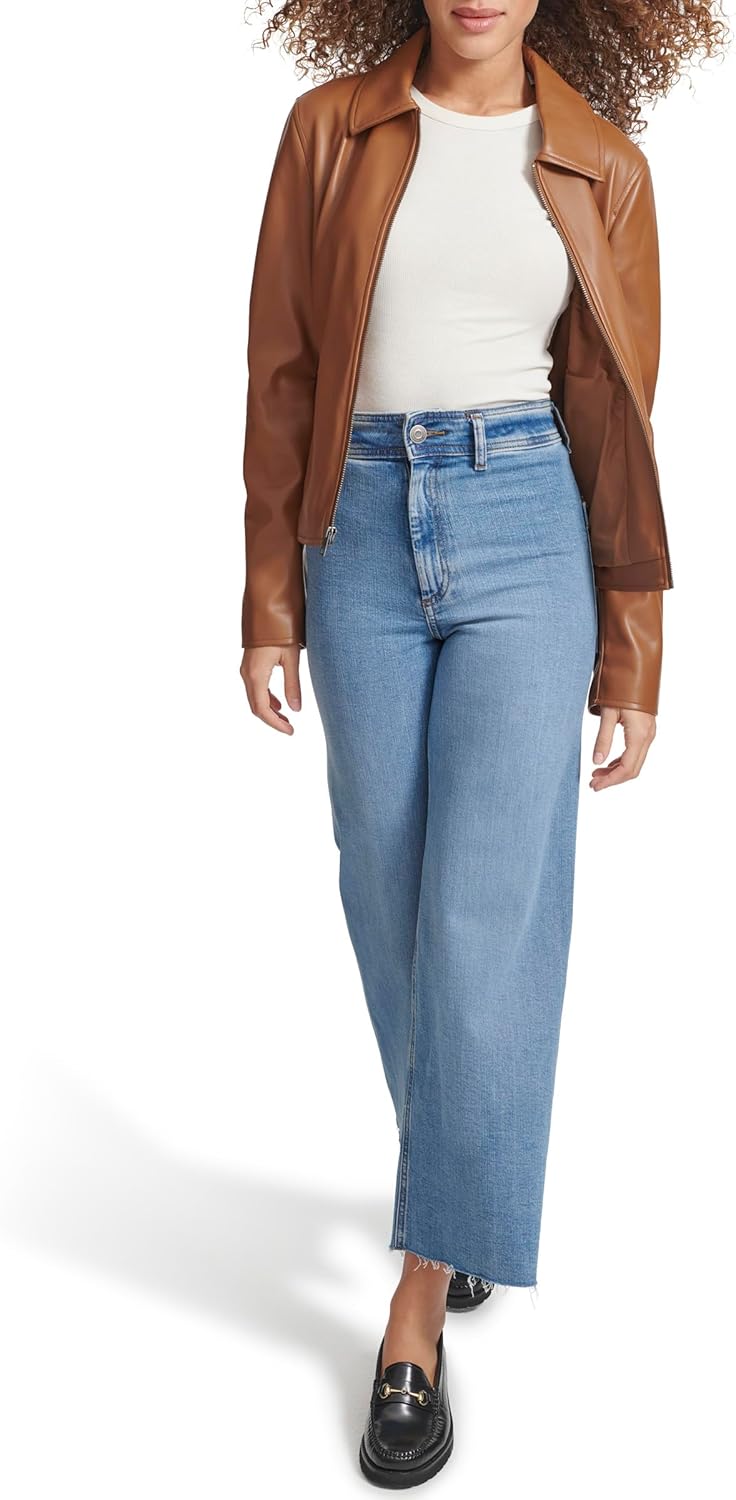Женская куртка-бомбер Levi's с отложным воротником, коричневый — фото 4