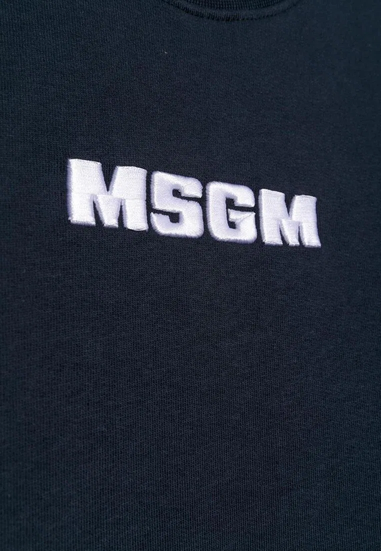 Свитшот, хлопок, Kids Msgm, синий — фото 2