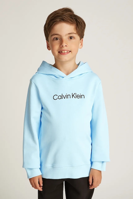 

Детская хлопковая толстовка Calvin Klein Jeans, синий