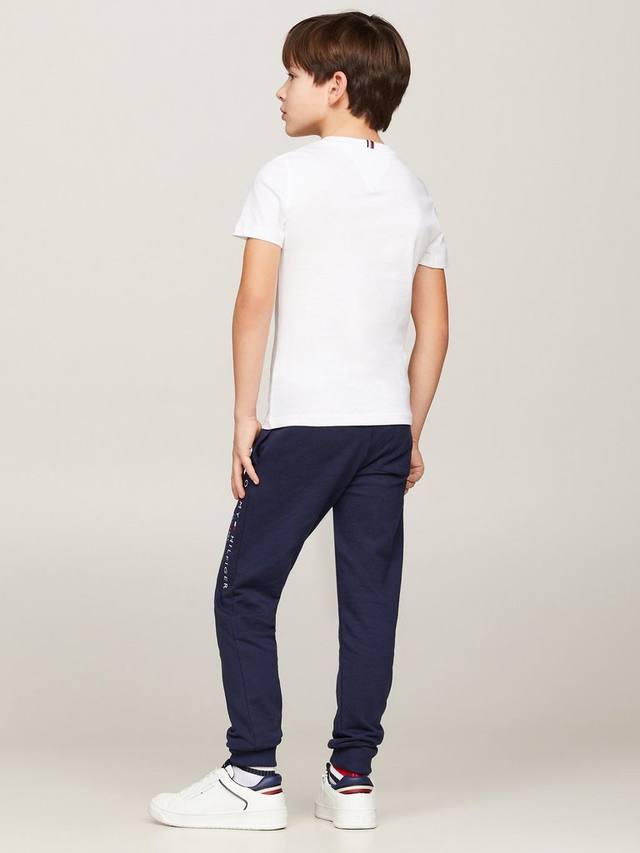 Детская футболка Essential с логотипом из органического хлопка Tommy Hilfiger, White — фото 2