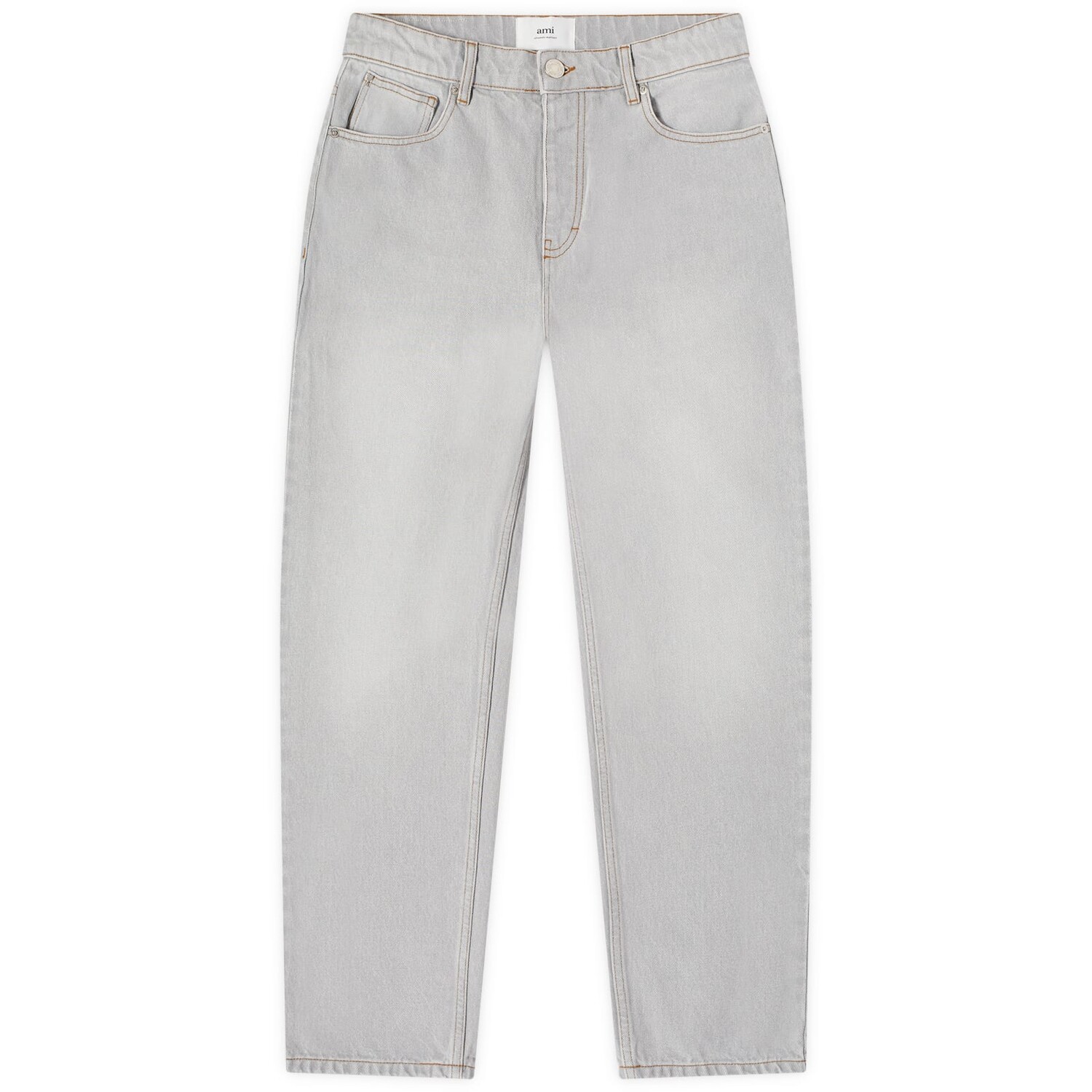

Джинсы Ami Paris Tapered Fit Jeans, цвет Javel Grey