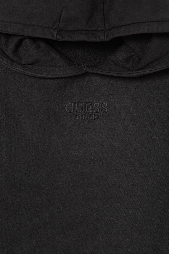 Детская хлопковая толстовка Guess, черный — фото 3