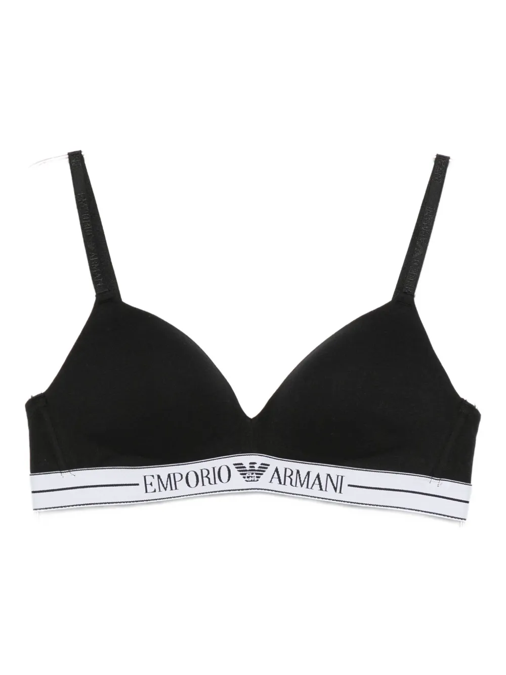 

Бюстгальтер с логотипом EMPORIO ARMANI, черный