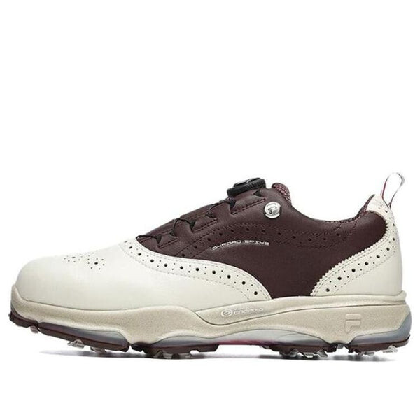 

Кроссовки golf oxford spike sneakers 'white brown' Fila, белый