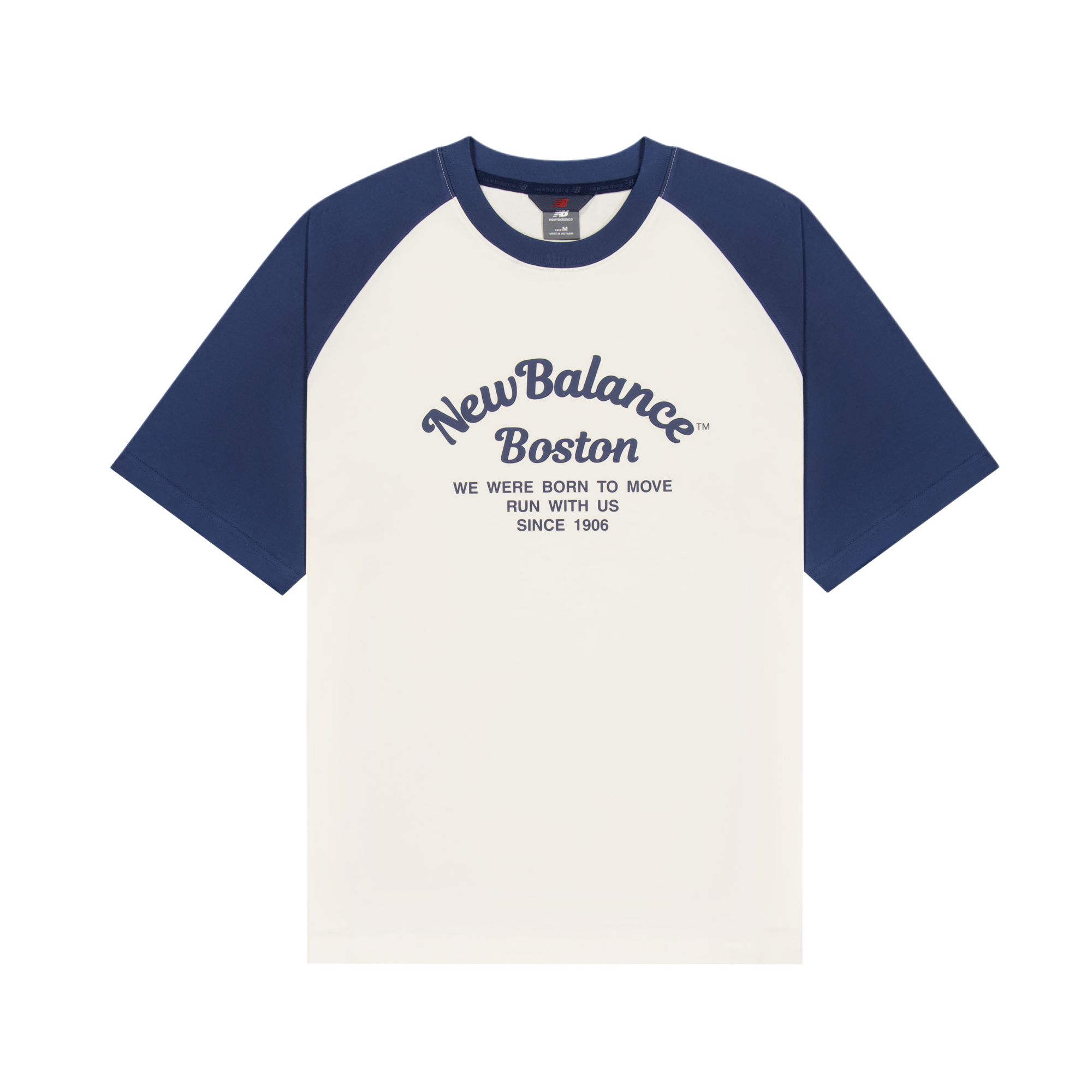 

New Balance Футболка мужская цвета слоновой кости Ivory White, Бежевый, New Balance Футболка мужская цвета слоновой кости Ivory White