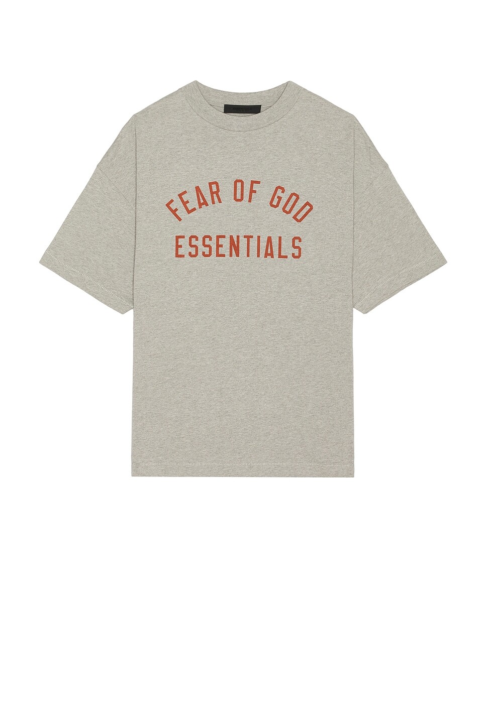 

Футболка из джерси с круглым вырезом Fear Of God Essentials, цвет Dark Heather