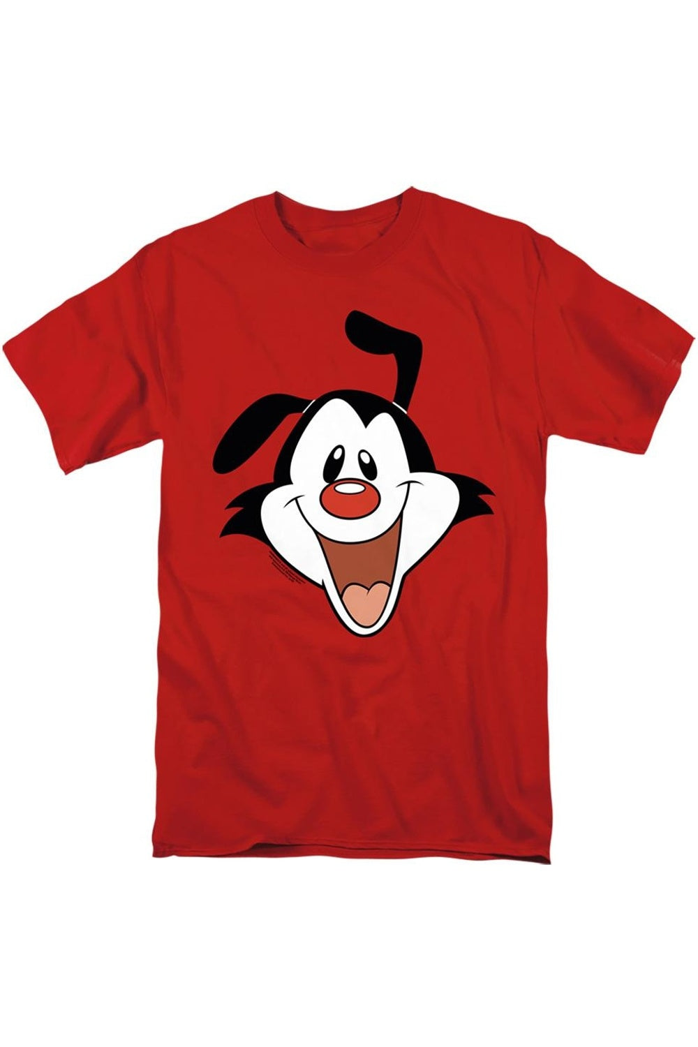 

Футболка с коротким рукавом для взрослых Animaniacs Yakko Head Gildan, красный