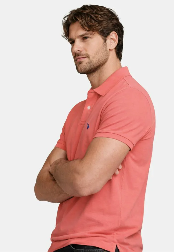 Рубашка поло U.S. Polo Assn., Coral — фото 4