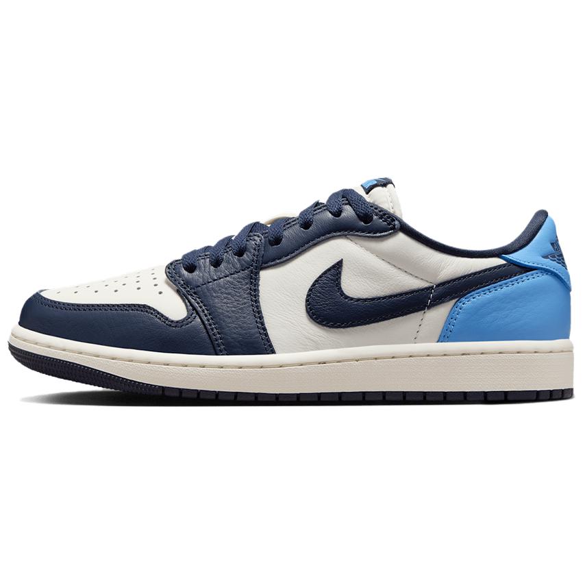 

Кроссовки Air JORDAN 1 Low OG 'Obsidian', черный/белый/синий